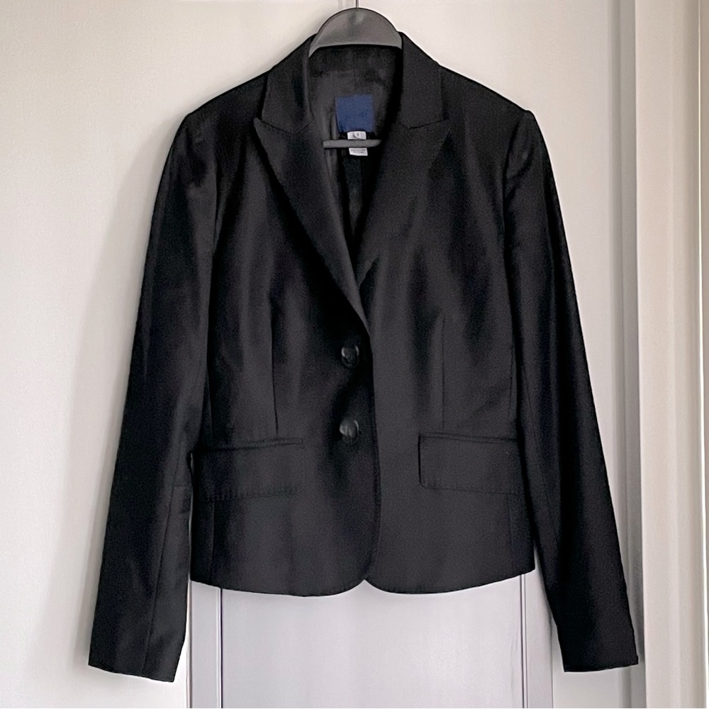J. CREW 100% Wool Classic Black Blazer